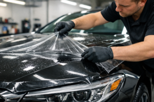 Paint Protection Film Application in Utah Shop